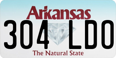 AR license plate 304LDO