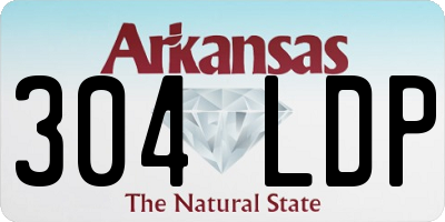 AR license plate 304LDP