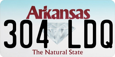 AR license plate 304LDQ