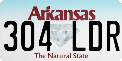 AR license plate 304LDR
