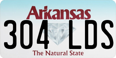 AR license plate 304LDS
