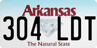 AR license plate 304LDT