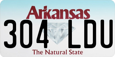AR license plate 304LDU