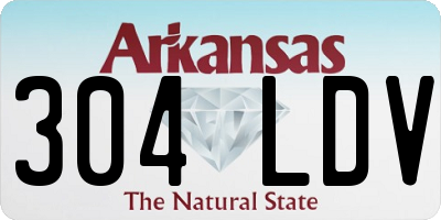 AR license plate 304LDV