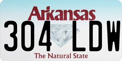 AR license plate 304LDW