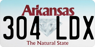 AR license plate 304LDX