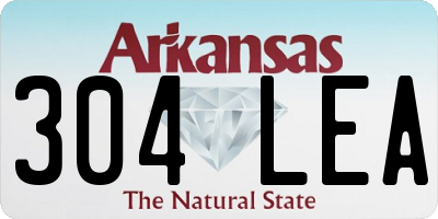 AR license plate 304LEA