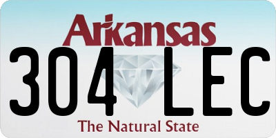 AR license plate 304LEC