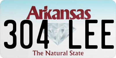 AR license plate 304LEE