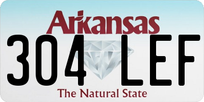 AR license plate 304LEF