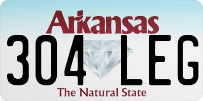 AR license plate 304LEG