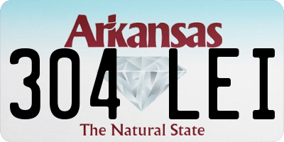AR license plate 304LEI