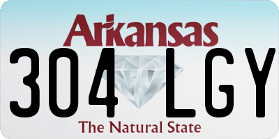 AR license plate 304LGY