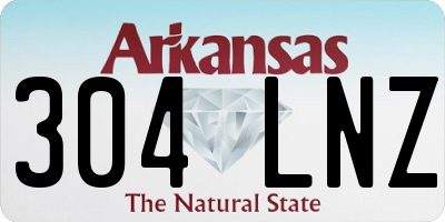 AR license plate 304LNZ