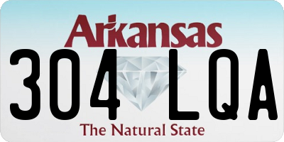 AR license plate 304LQA