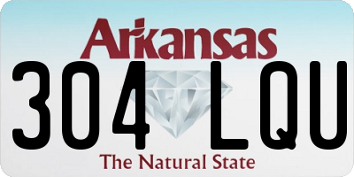 AR license plate 304LQU