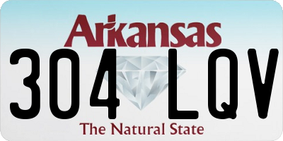 AR license plate 304LQV
