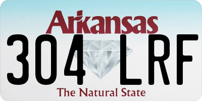 AR license plate 304LRF