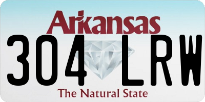 AR license plate 304LRW