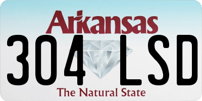 AR license plate 304LSD