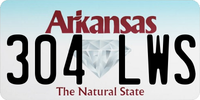 AR license plate 304LWS