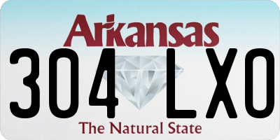 AR license plate 304LXO