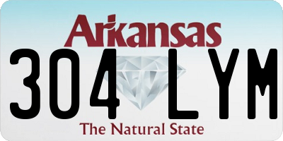 AR license plate 304LYM
