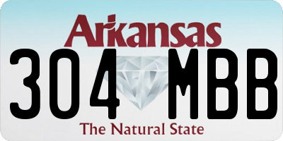 AR license plate 304MBB