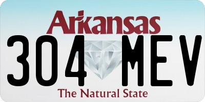 AR license plate 304MEV
