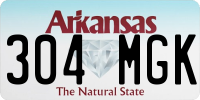 AR license plate 304MGK