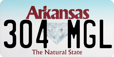 AR license plate 304MGL