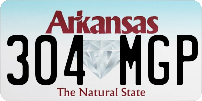 AR license plate 304MGP