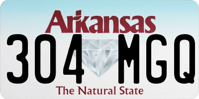 AR license plate 304MGQ