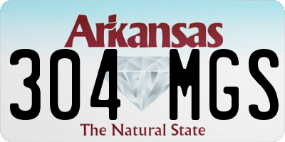AR license plate 304MGS