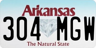 AR license plate 304MGW