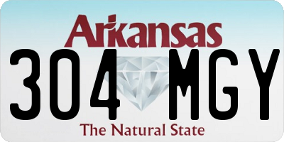 AR license plate 304MGY