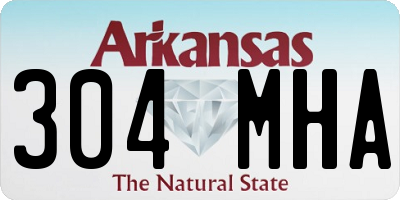 AR license plate 304MHA