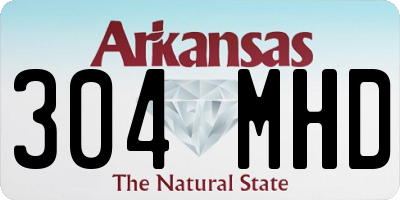 AR license plate 304MHD