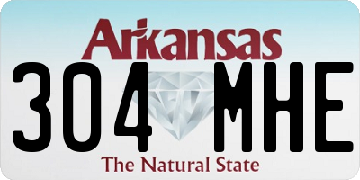 AR license plate 304MHE