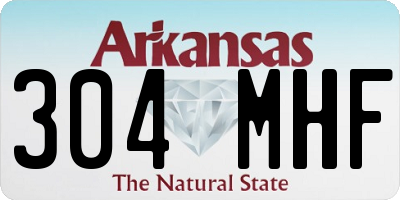 AR license plate 304MHF