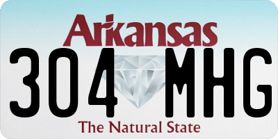 AR license plate 304MHG