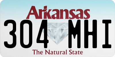AR license plate 304MHI