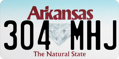 AR license plate 304MHJ