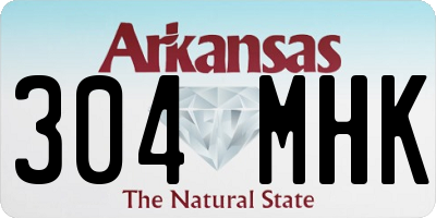 AR license plate 304MHK