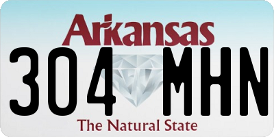 AR license plate 304MHN