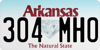 AR license plate 304MHO