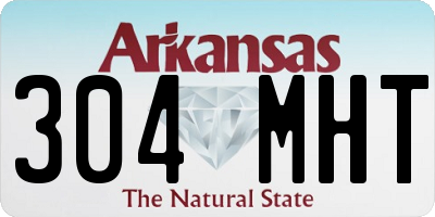 AR license plate 304MHT