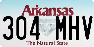 AR license plate 304MHV
