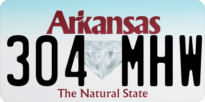 AR license plate 304MHW