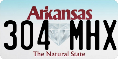 AR license plate 304MHX